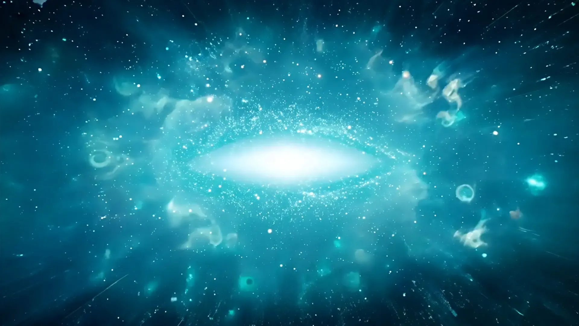 Stellar Galaxy Overlay for Sci-Fi Logo Animation